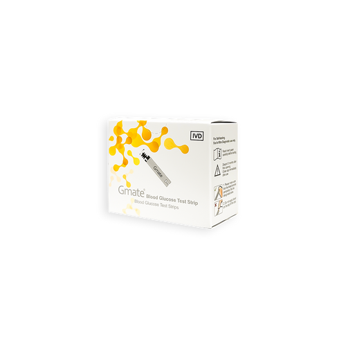 Gmate® Blood Glucose Test Strips – 50 Self-Monitoring Blood Sugar Test Strips
