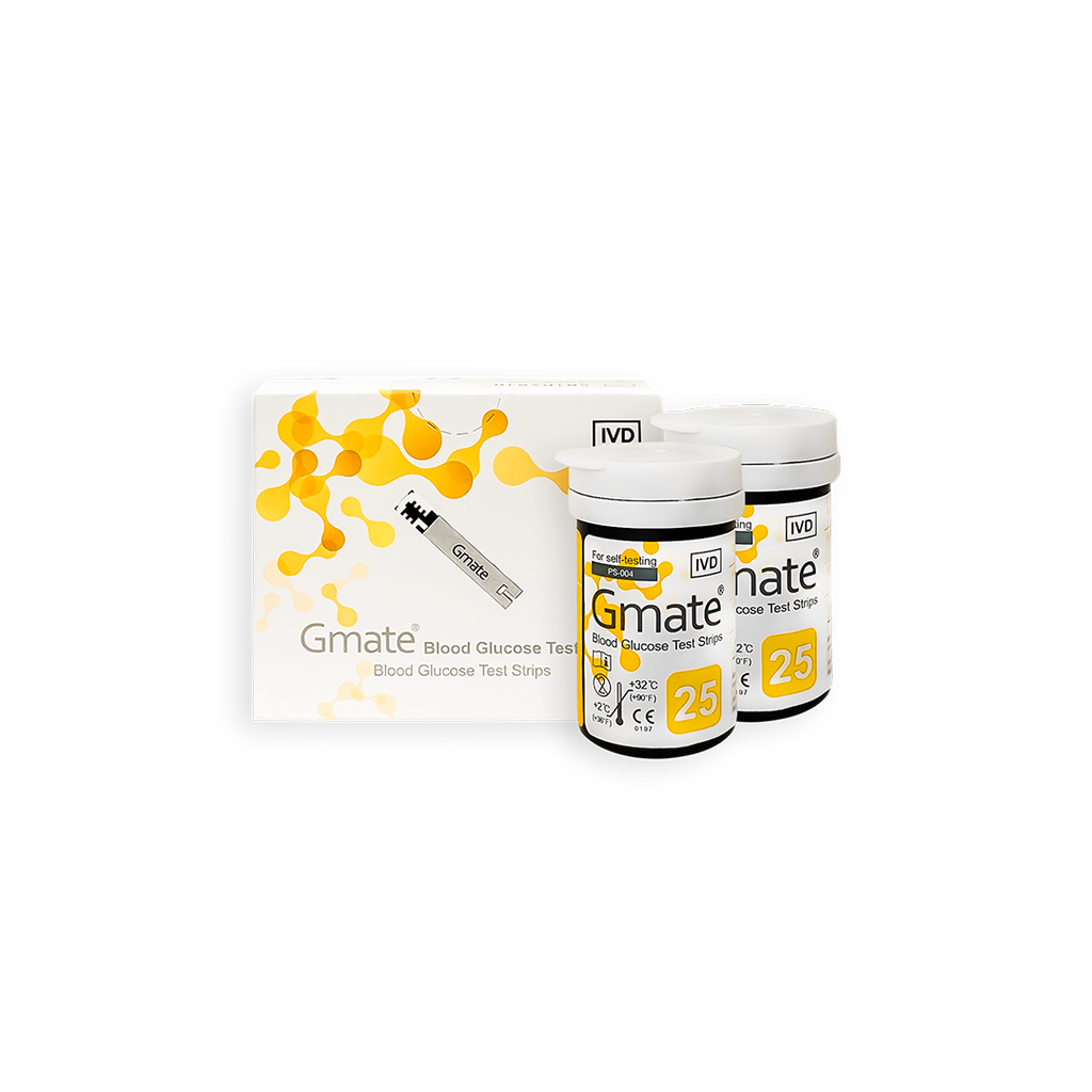 Gmate® Blood Glucose Test Strips – 50 Self-Monitoring Blood Sugar Test Strips