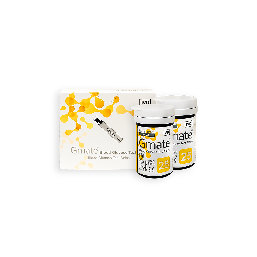 Gmate® Blood Glucose Test Strips – 50 Self-Monitoring Blood Sugar Test Strips