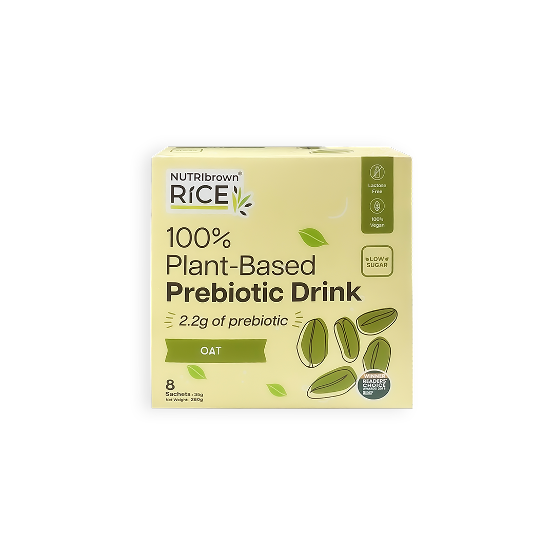 NutriBrown Rice 100% Plant-Based Prebiotic Drink – Oat | 2.2g Prebiotic