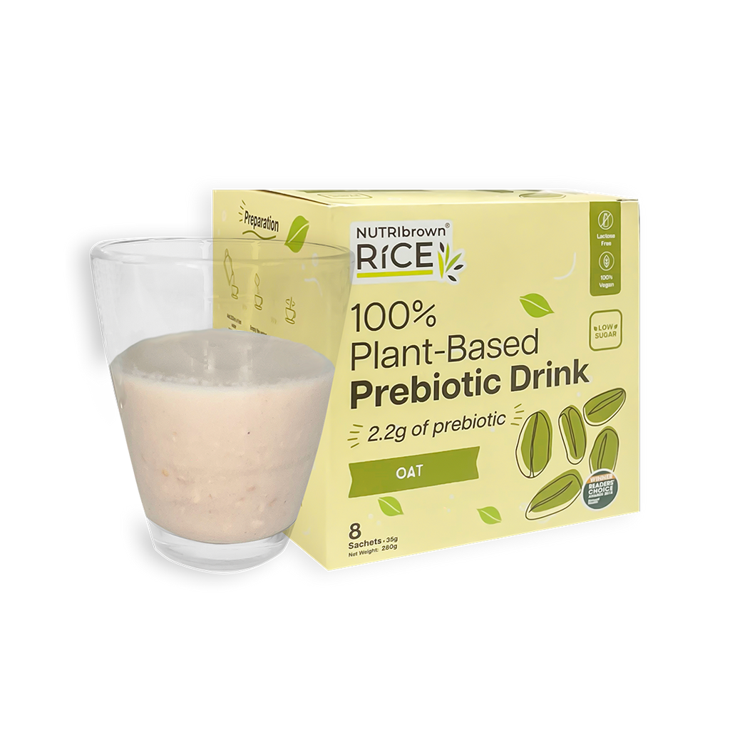 NutriBrown Rice 100% Plant-Based Prebiotic Drink – Oat | 2.2g Prebiotic