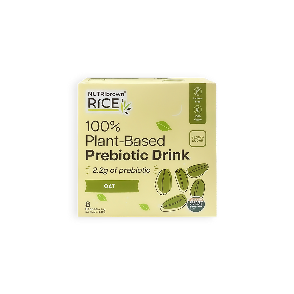NutriBrown Rice 100% Plant-Based Prebiotic Drink – Oat | 2.2g Prebiotic