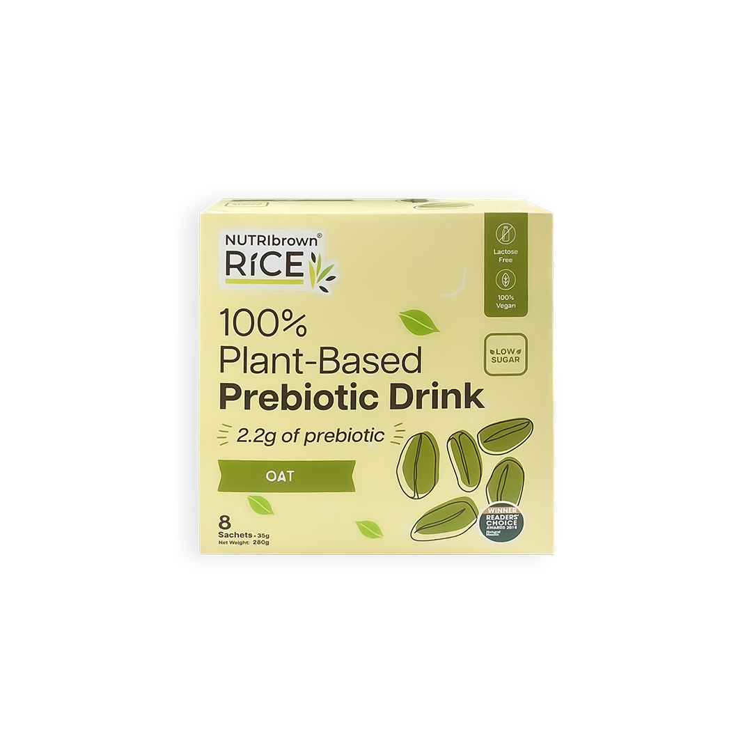 NutriBrown Rice 100% Plant-Based Prebiotic Drink – Oat | 2.2g Prebiotic