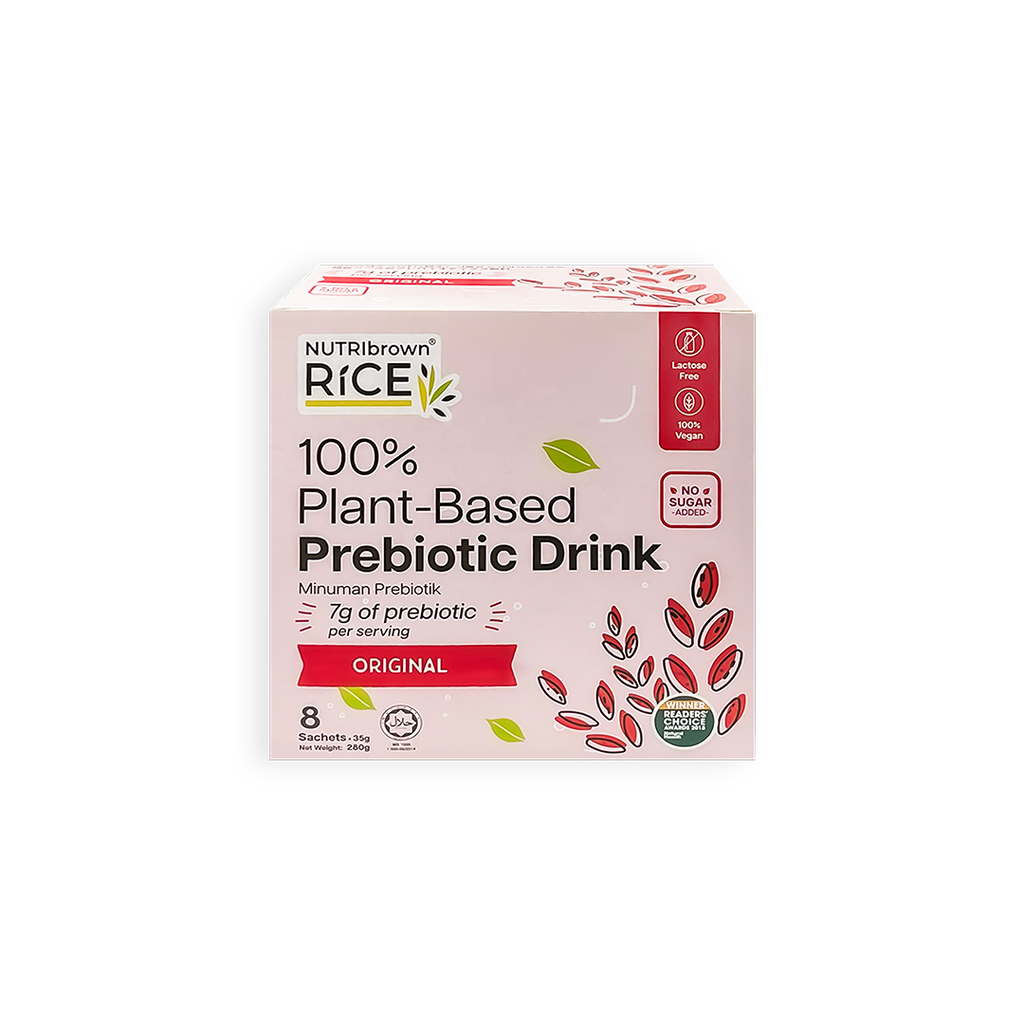 NutriBrown Rice 100% Plant-Based Prebiotic Drink – Original | 7.0g Prebiotic