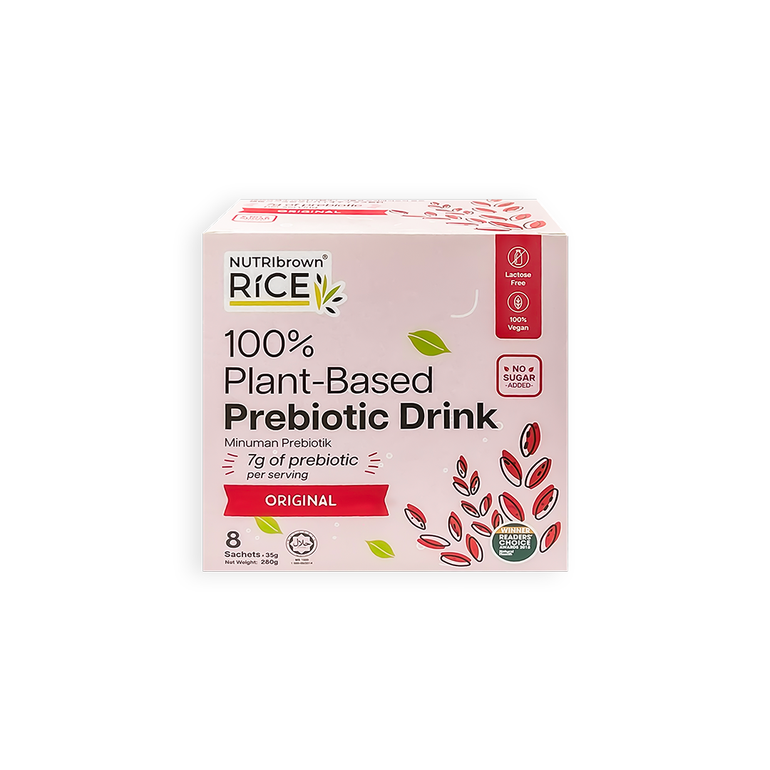 NutriBrown Rice 100% Plant-Based Prebiotic Drink – Original | 7.0g Prebiotic