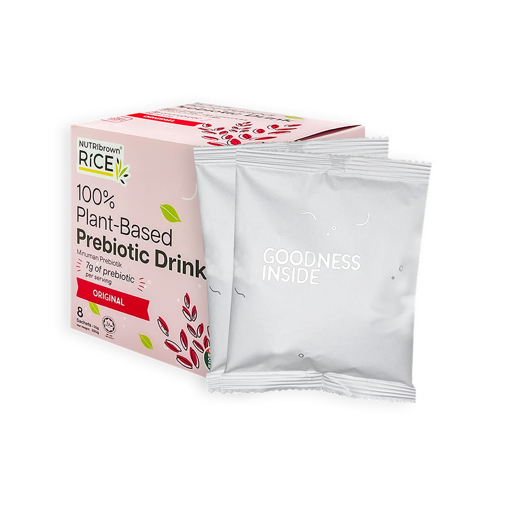 NutriBrown Rice 100% Plant-Based Prebiotic Drink – Original | 7.0g Prebiotic