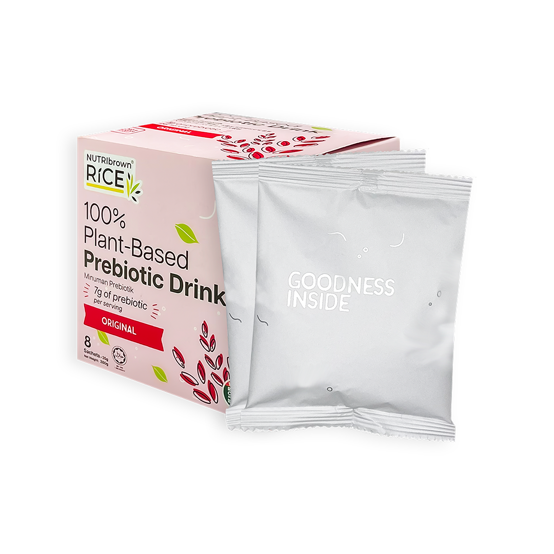 NutriBrown Rice 100% Plant-Based Prebiotic Drink – Original | 7.0g Prebiotic