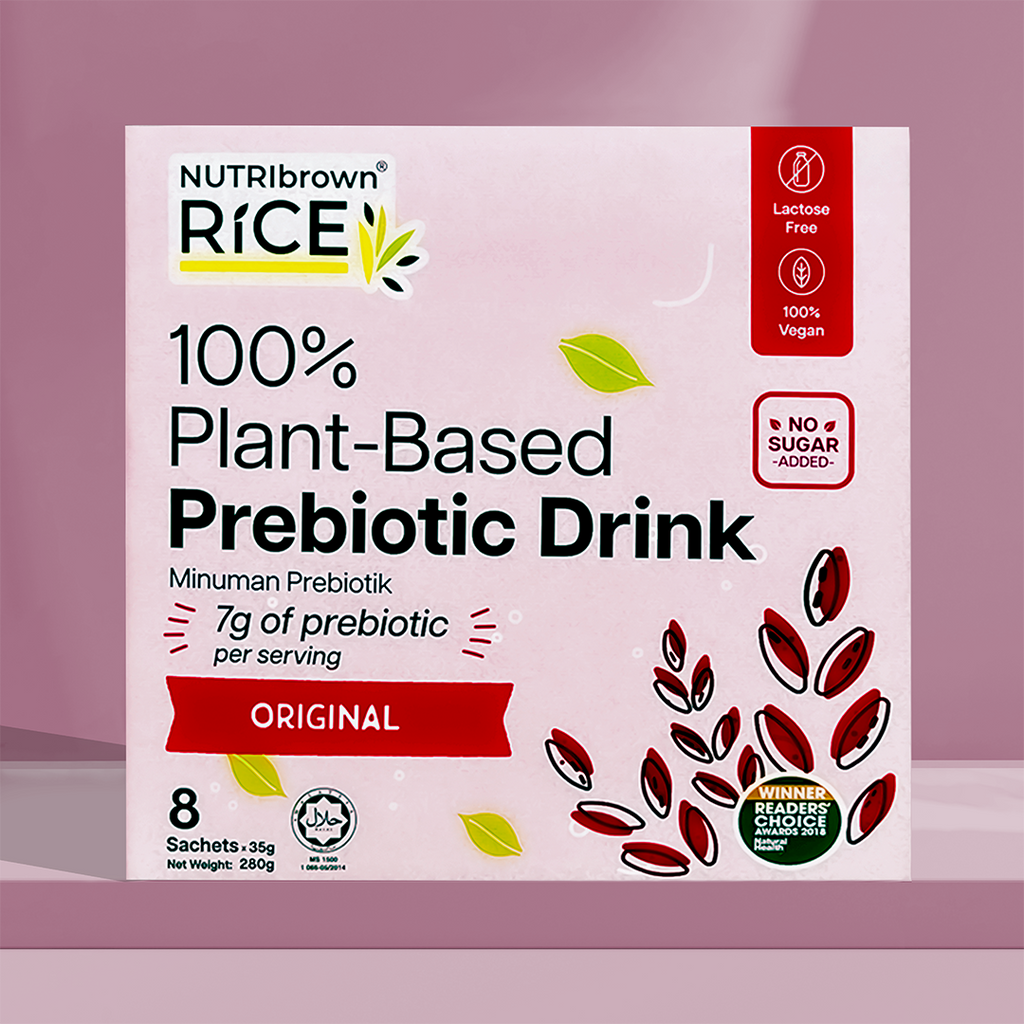 NutriBrown Rice 100% Plant-Based Prebiotic Drink – Original | 7.0g Prebiotic